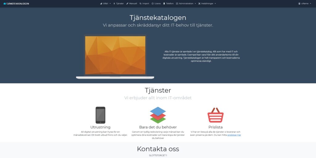 Tjänstekatalog för kommuner